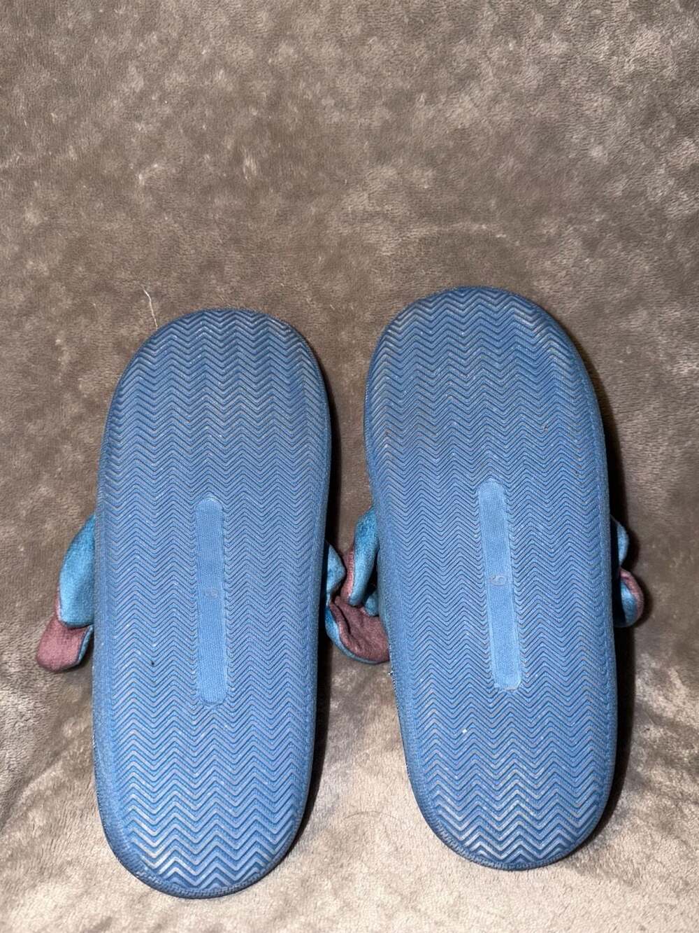 Disney Stitch Plush Slide Slippers with 3D Ears Blue - Picture 7 of 8
